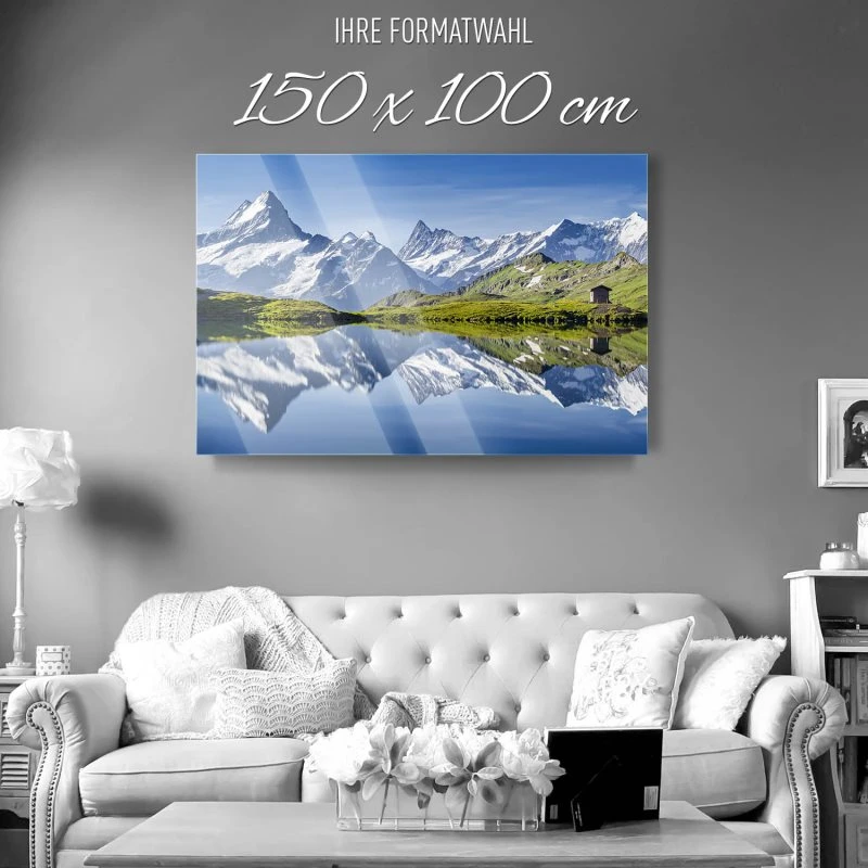 Berge & Gebirge Bachalpsee Schweiz als XXL Acrylglasbild 150x100cm