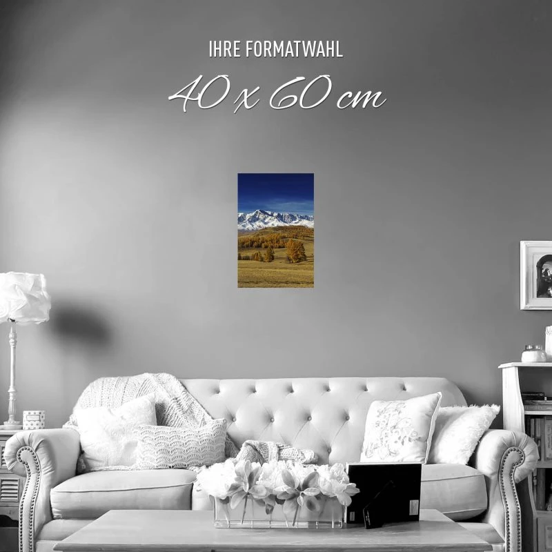 Poster 40x60cm im Hochformat, irgendwo in Russland Berge & Gebirge