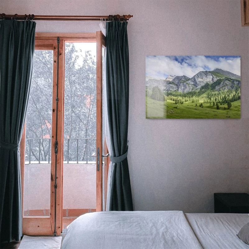 Berge & Gebirge Lichtspiele Zillertal als Acrylglas Bild 120x60cm
