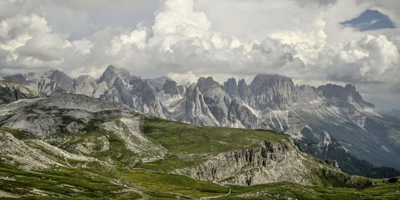 Berge & Gebirge Dolomiten Gewitter  als Acrylglas Bild 120x60cm