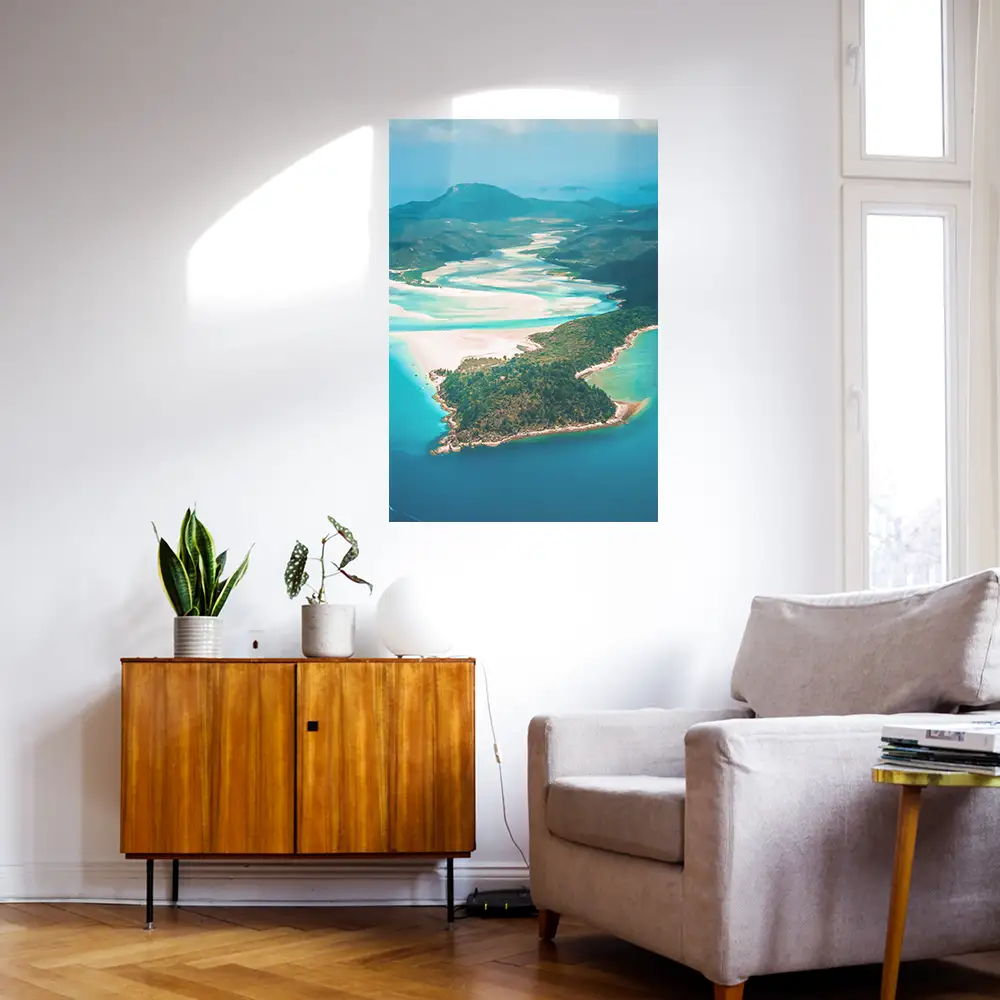 Poster 40x60cm im Hochformat, Panorama Australien Strand & Meer