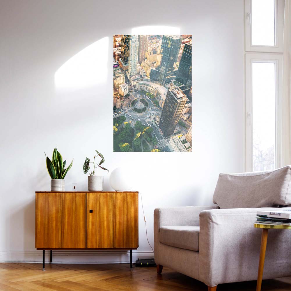 WandPoster 110x50cm Columbus Circle NYC, Skyline