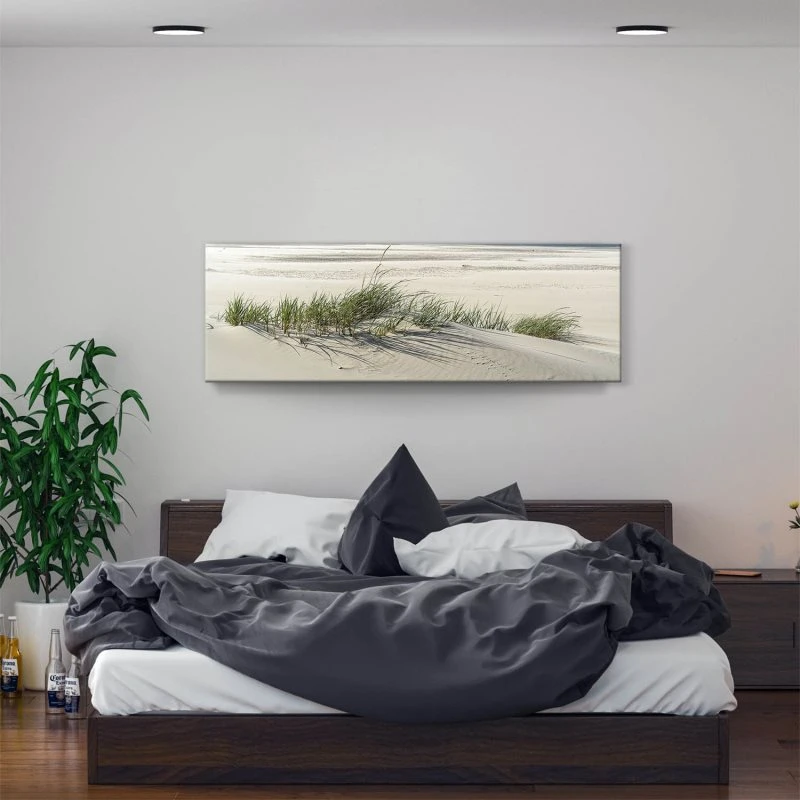 Keilrahmenbild 150x50cm, Strand & Meer Dünengras Ostsee