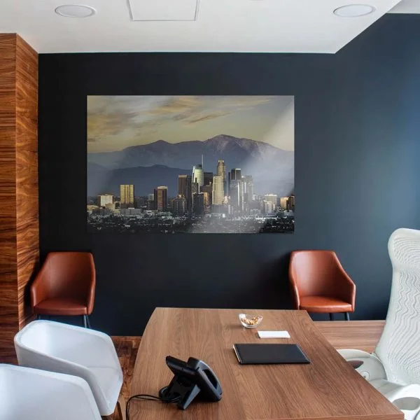 WandPoster Skyline Los Angeles by night, 80x80cm