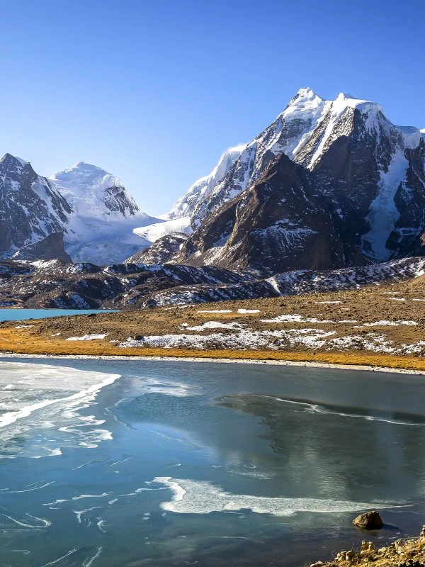 Poster 60x80cm groß, Berge & Gebirge Himalaya Gurudongmar See