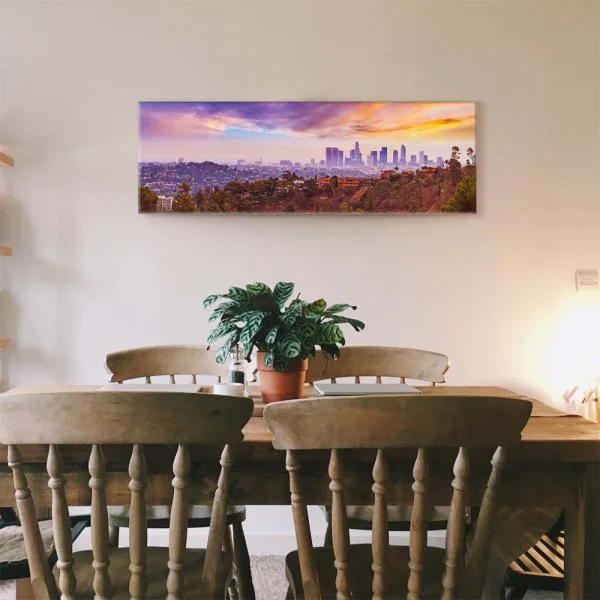 Skyline Los Angeles hills als Keilrahmenbild 180x120cm