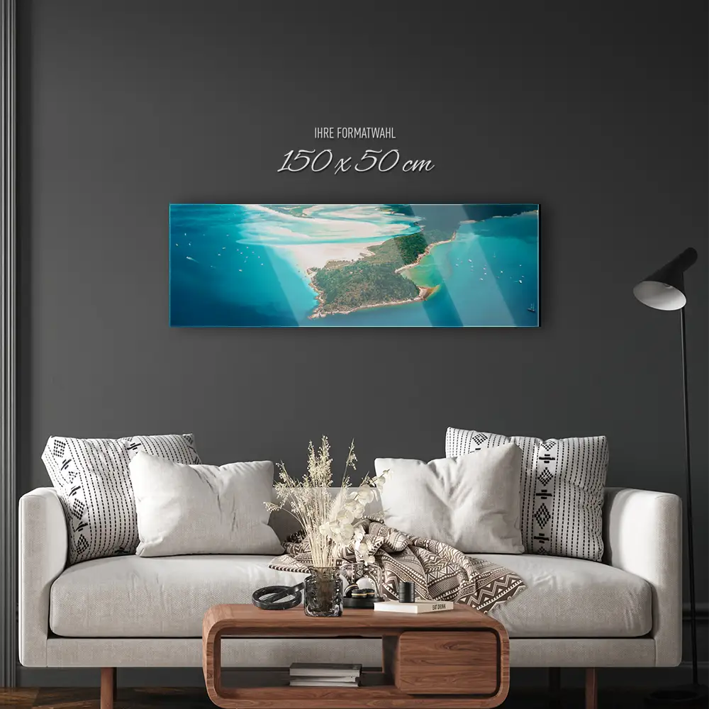 Acrylglasbild 150x50cm groß Strand & Meer Panorama Australien