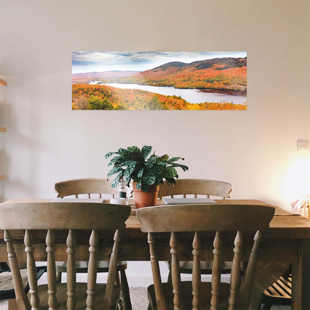 Panorama WandPoster 150x50cm Indian Summer, Québec, Kanada, Wald & Bäume