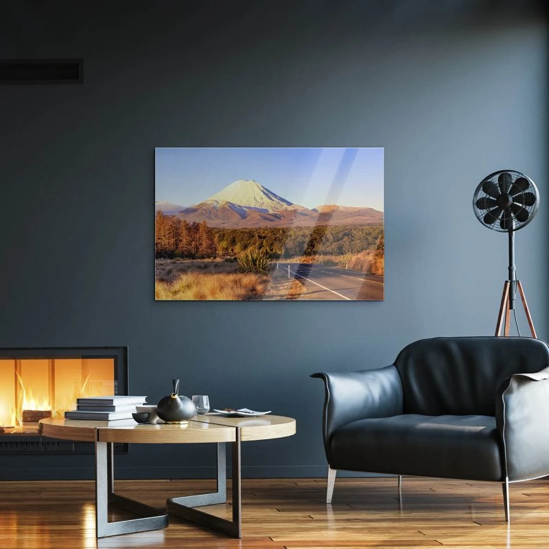 Berge & Gebirge Vulkan Ngauruhoe Neuseeland als Acrylglasverbund Bild 160x120cm