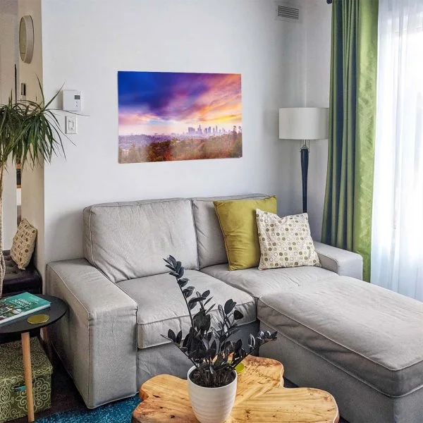 WandPoster Skyline Los Angeles hills, 50x50cm