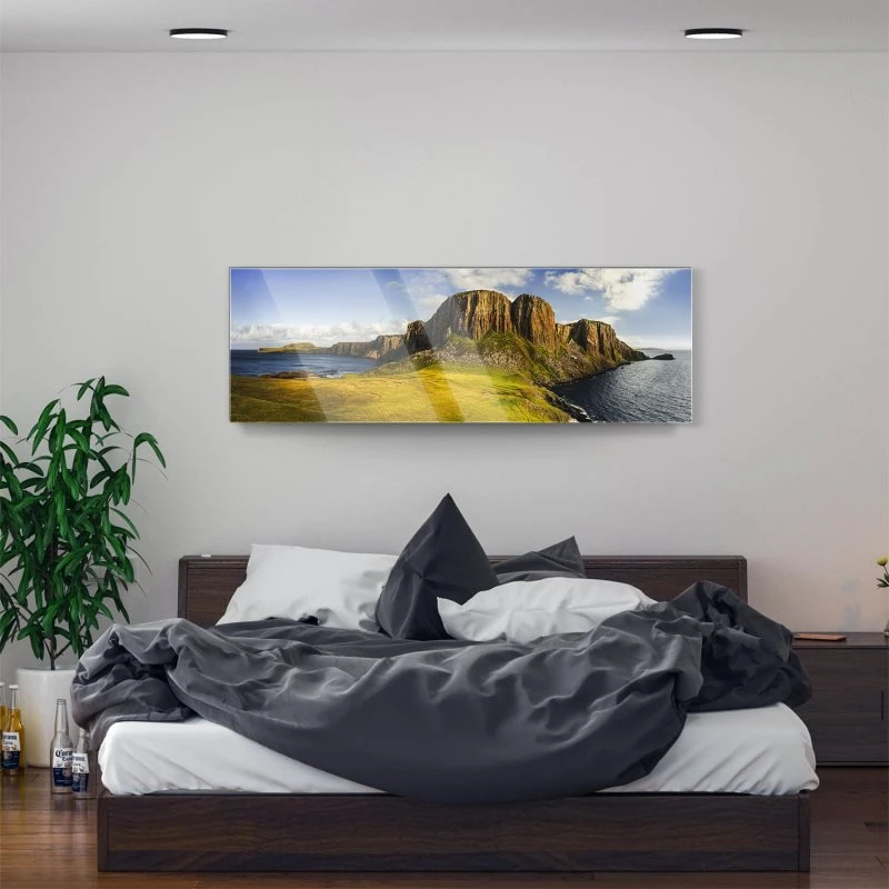 Berge & Gebirge Rubha Hunish Isle of Sky als Acrylglasverbund Bild 150x50cm