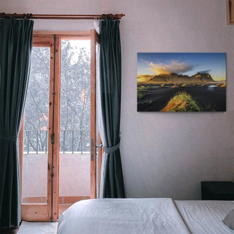 Leinwandbild Vestrahorn Island, Berge & Gebirge 60x40cm