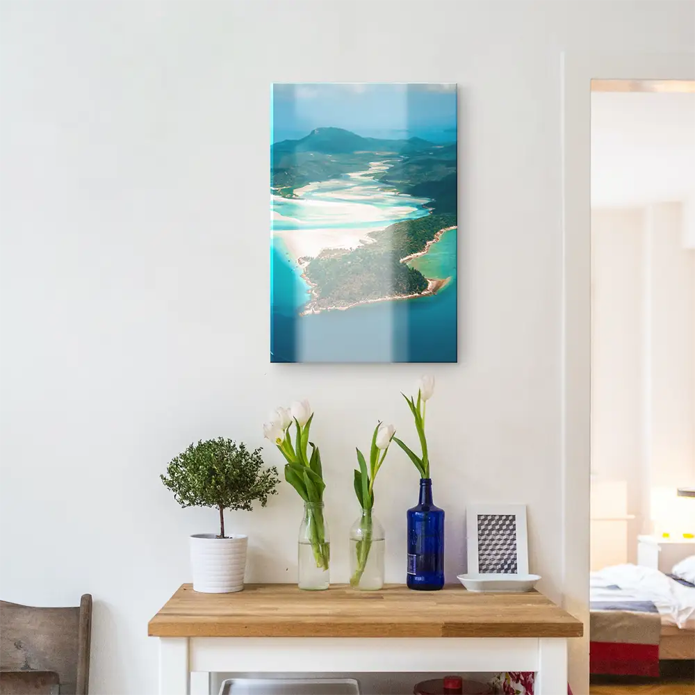 Strand & Meer im XXL Hochformat, Panorama Australien als Acrylglasbild 100x150cm