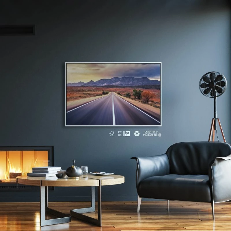 Berge & Gebirge Roadtrip Autralien im weißen Bilderrahmen, 160x120cm
