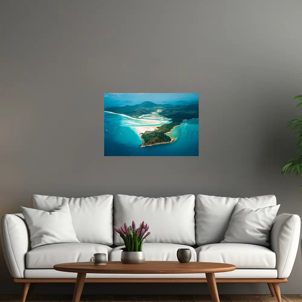 Poster 90x60cm groß, Strand & Meer Panorama Australien