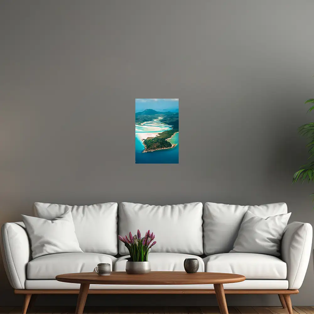 Poster 40x60cm im Hochformat, Panorama Australien Strand & Meer