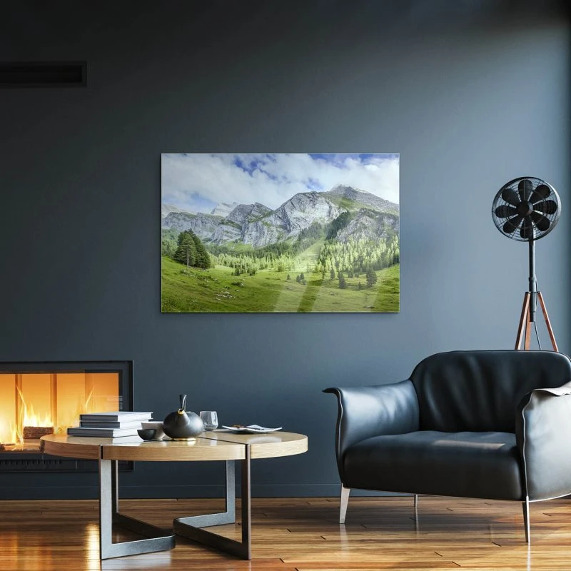 Berge & Gebirge Lichtspiele Zillertal als XXL Acrylglasbild 150x100cm