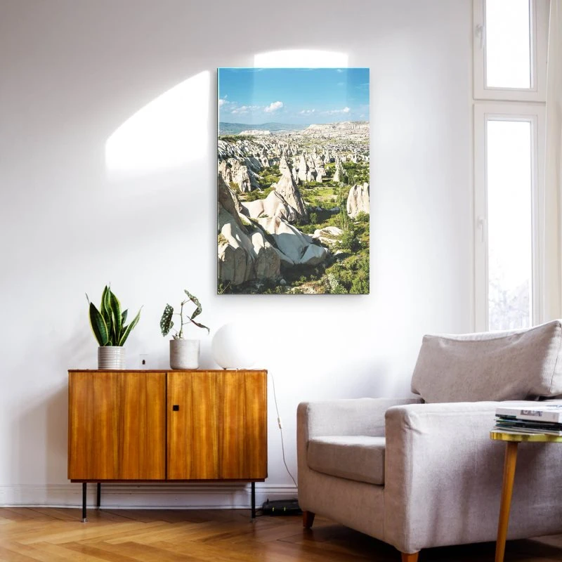 Berge & Gebirge im Hochformat, 100x150cm Kappadokien Türkei als XXL Acrylglasverbund Bild