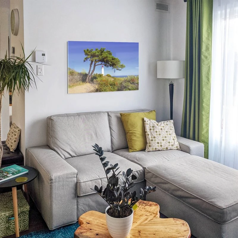 Acrylglasbild 150x50cm groß Strand & Meer Leuttchtturm Hiddensee Ostsee
