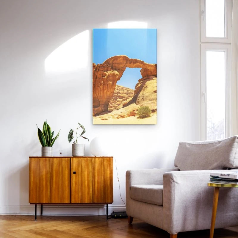 Berge & Gebirge im Hochformat, Wadi Rum Wüste als Acrylglas Bild 60x90cm