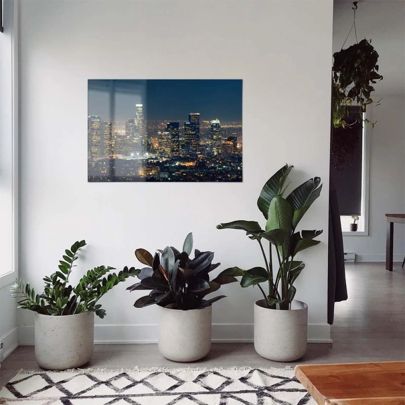 WandPoster Skyline Los Angeles Nachts, 50x50cm