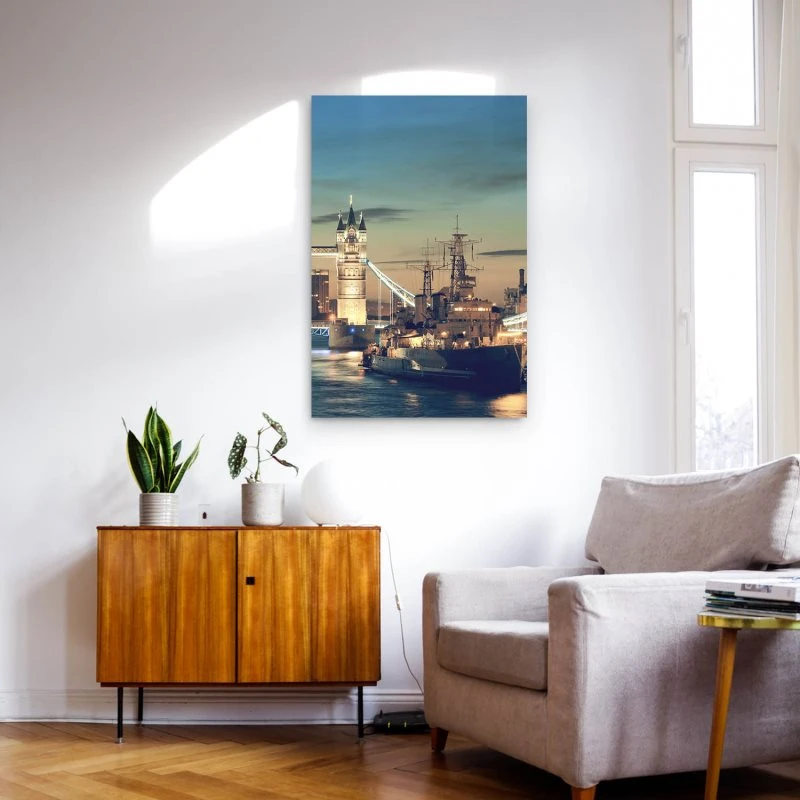 Poster London Themse Tower Bridge Flüsse & Seen, 70x100cm groß