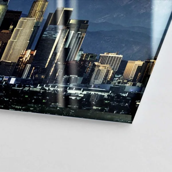 Skyline Los Angeles by night als Acrylglas Bild 120x60cm