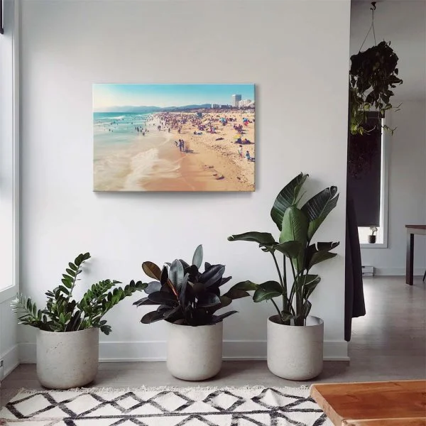 Strand & Meer Santa Monica Beach Los Angeles als Keilrahmenbild 180x90cm