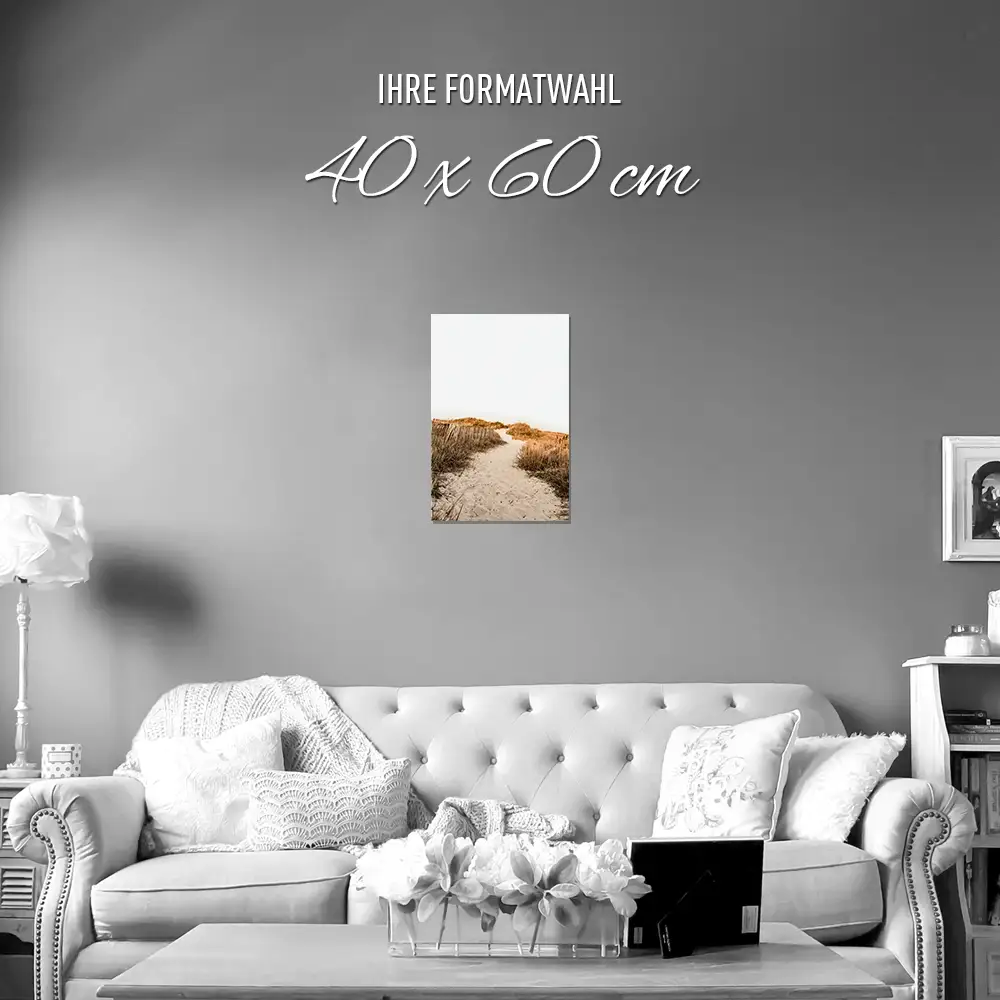 Poster 40x60cm im Hochformat, Seegras Feeling Strand & Meer