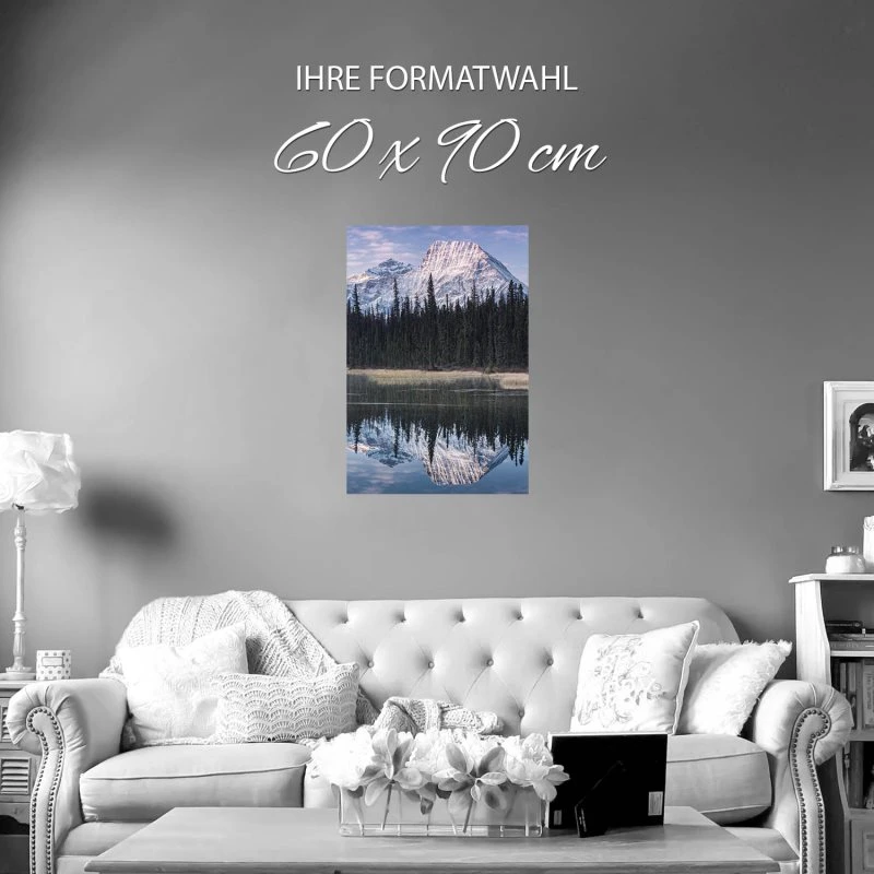 Poster 60x90cm im Hochformat, Rocky Mountains Kanada Berge & Gebirge