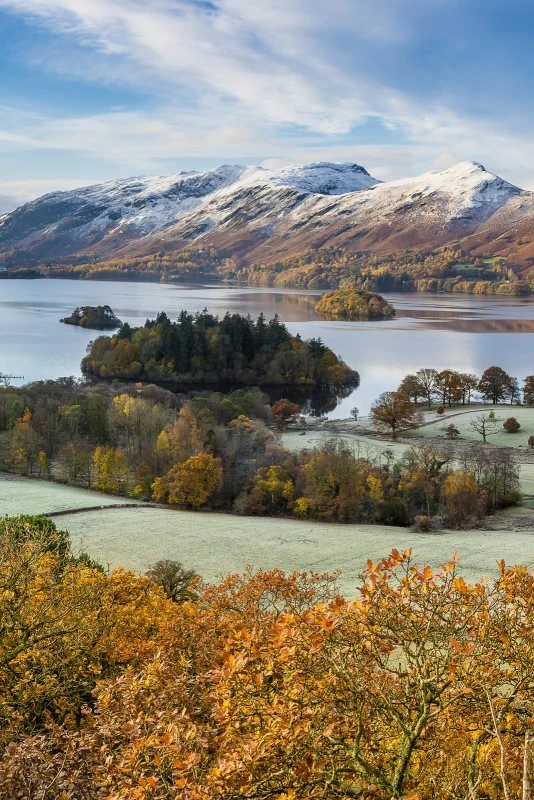 Poster 40x60cm im Hochformat, Derwent Water England Berge & Gebirge