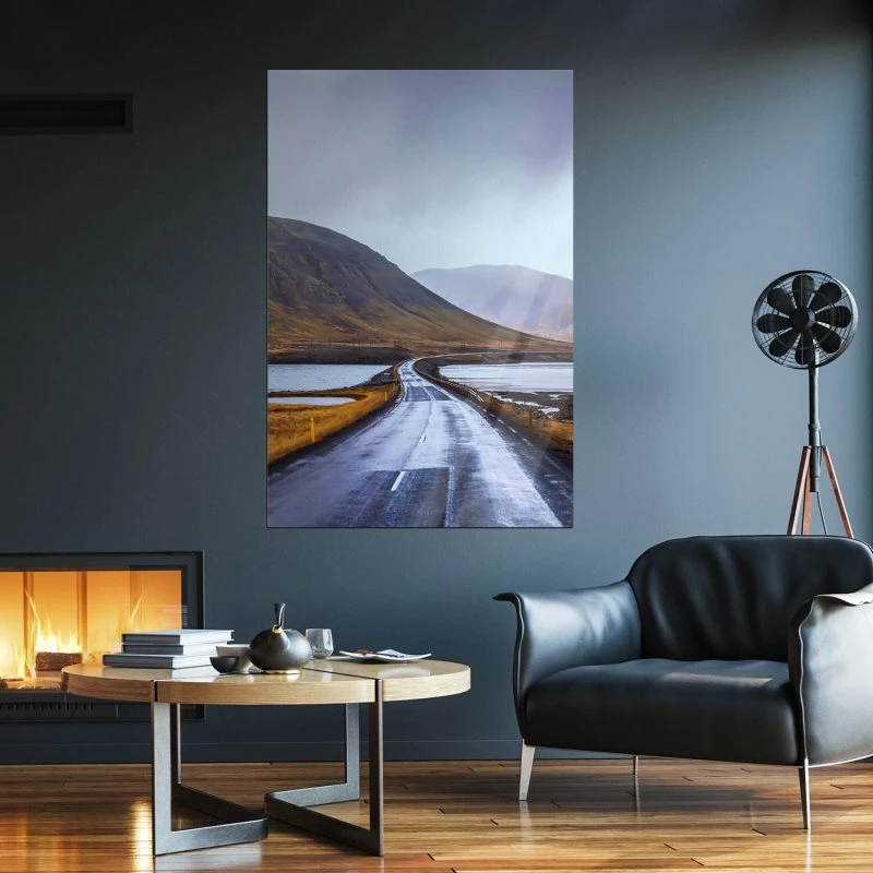 Poster 40x60cm im Hochformat, Halbinsel Snæfellsnes Island Berge & Gebirge