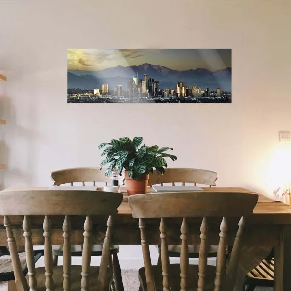 WandPoster Skyline Los Angeles by night, 80x80cm