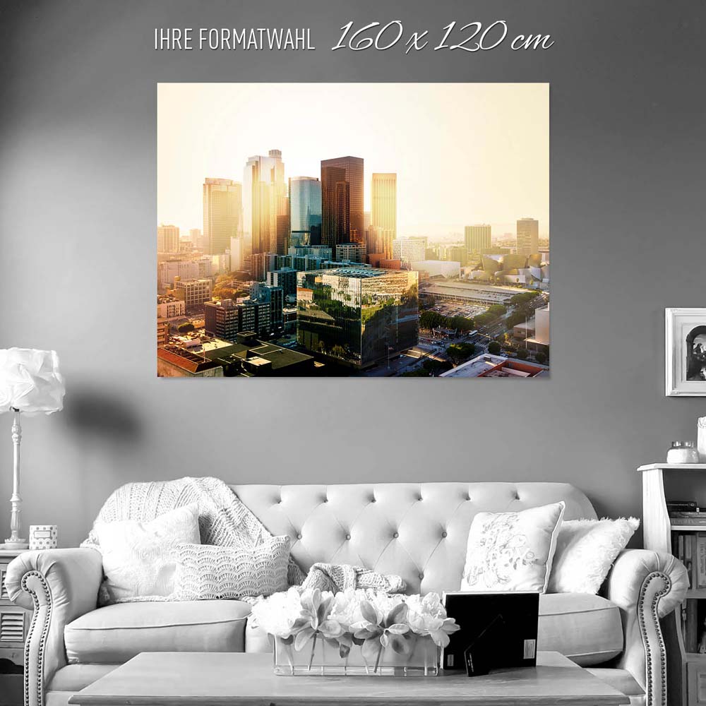 Skyline Los Angeles Sunset als Poster 160x120cm