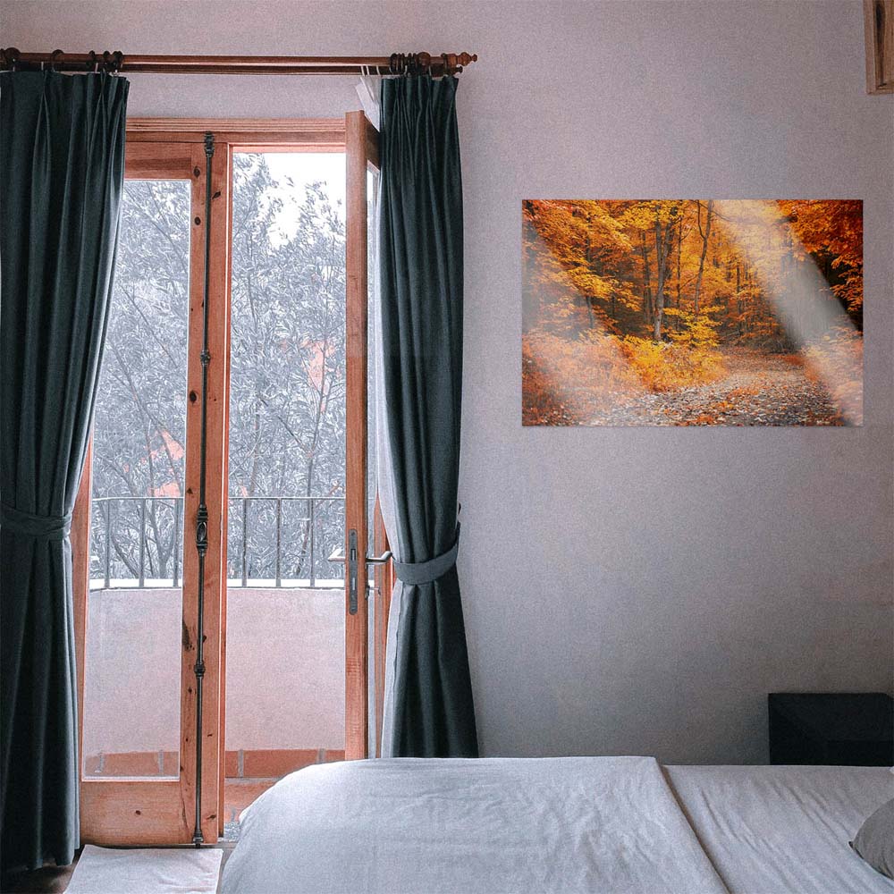 Großformat WandPoster Wald & Bäume Herbst Wanderung II, 180x90cm