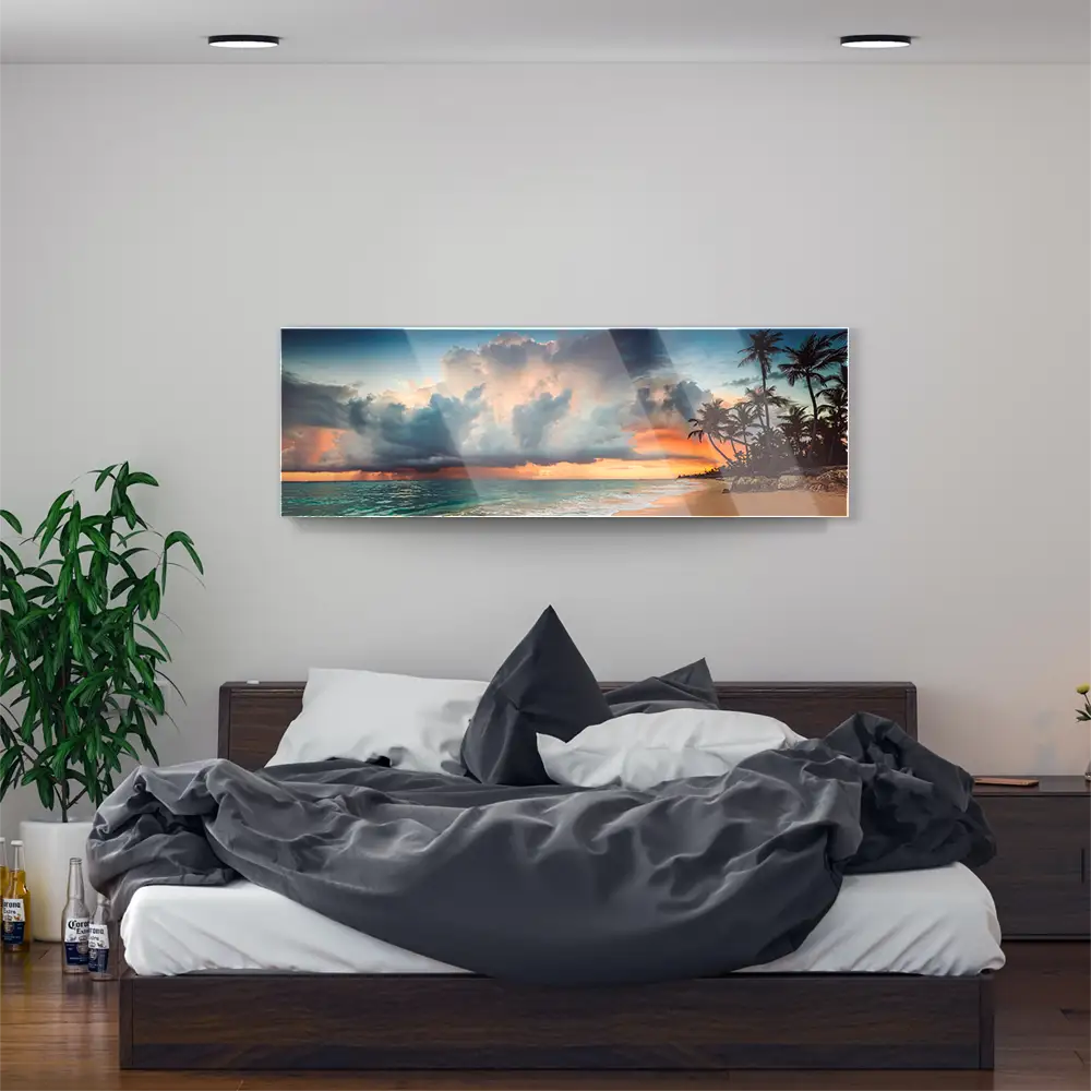 Acrylglasbild 150x50cm groß Strand & Meer Dominikanische Republik