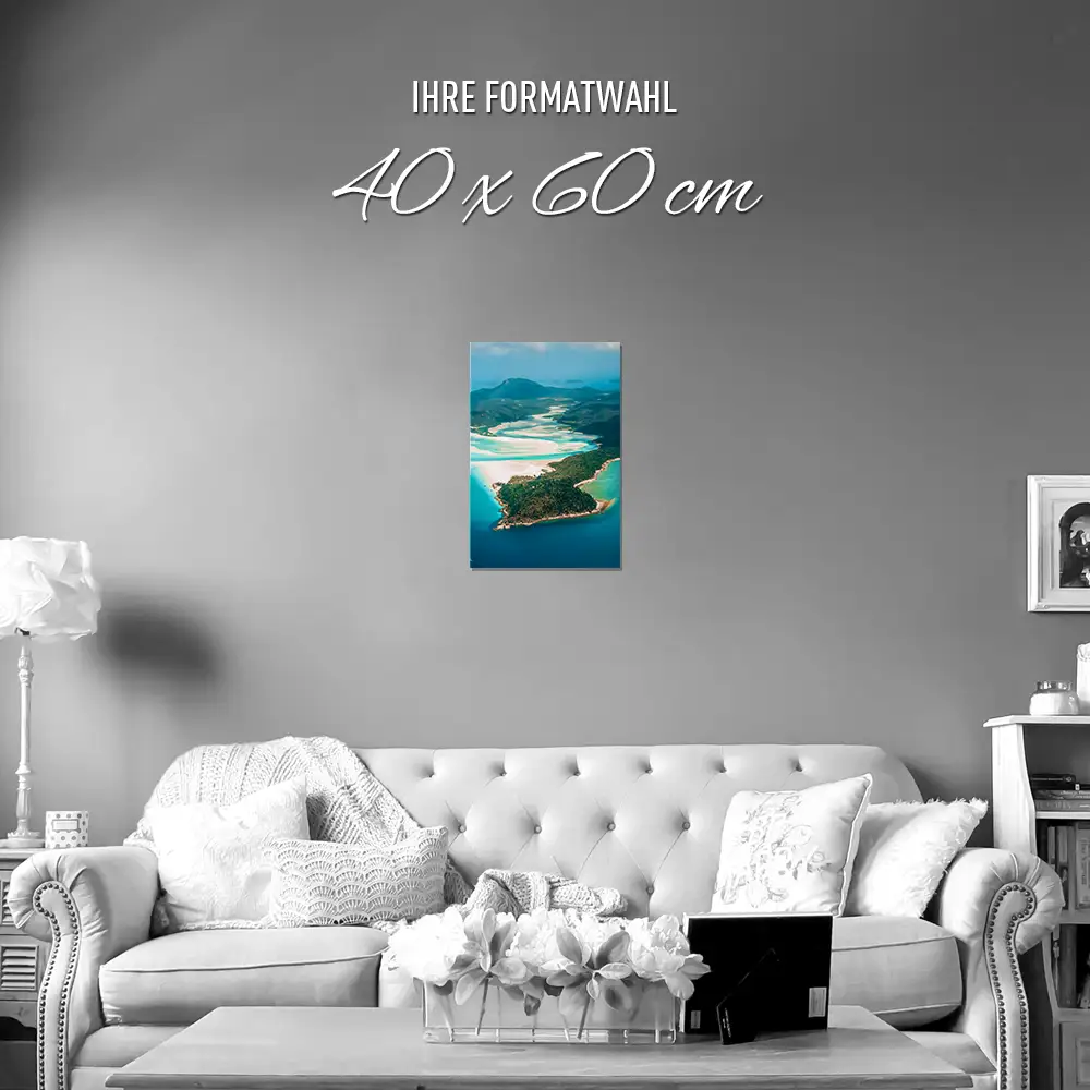 Poster 40x60cm im Hochformat, Panorama Australien Strand & Meer