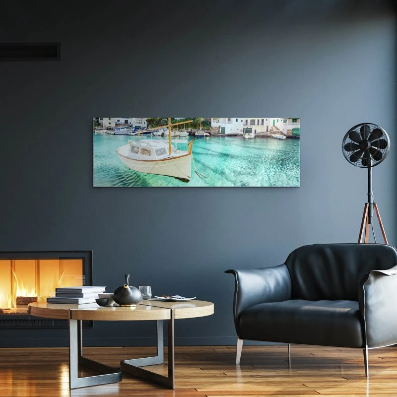 Strand & Meer Cala Figuera, Mallorca als Acrylglasverbund Bild 150x50cm