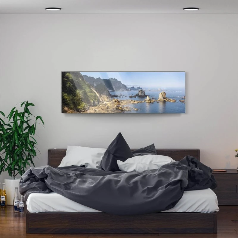 Strand & Meer Silence Beach als Acrylglasverbund Bild 150x50cm