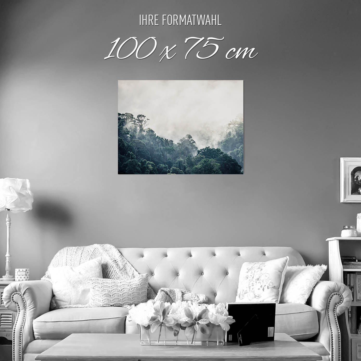 Poster weiter Ausblick Dschungel, 100x75cm groß