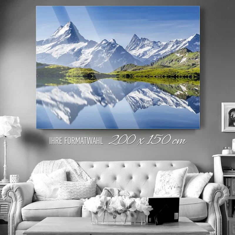Berge & Gebirge Bachalpsee Schweiz als Acrylglasverbund Bild 200x150cm