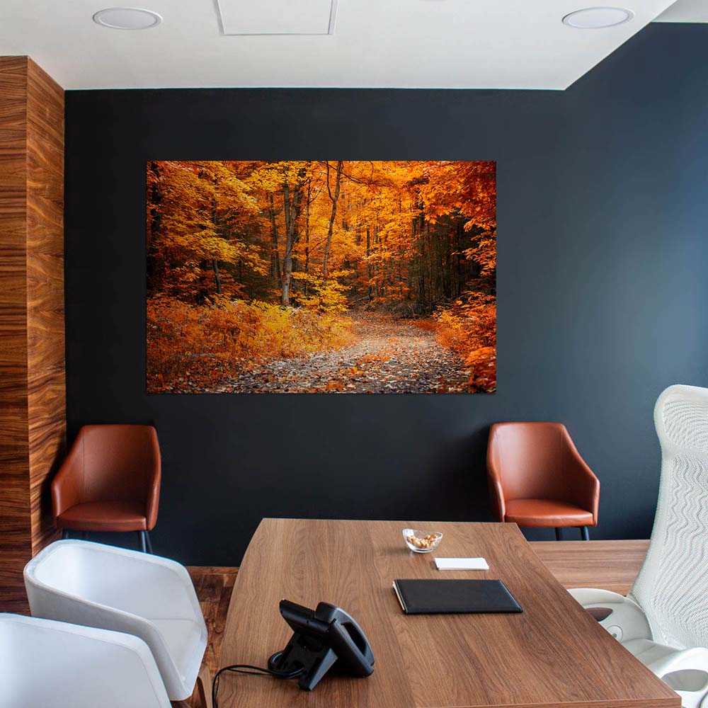 Poster 50x50cm Herbst Wanderung II Wald & Bäume