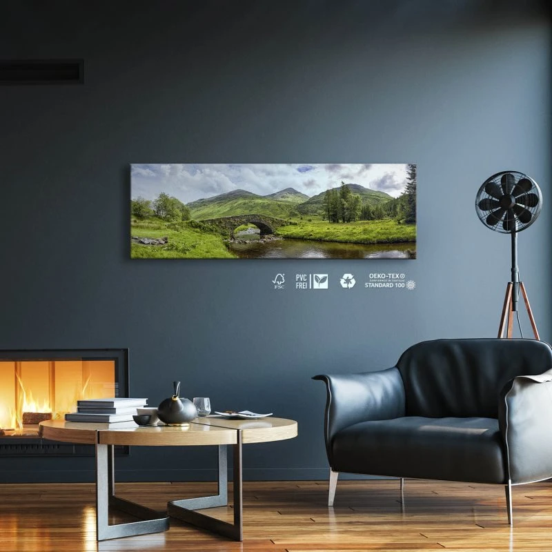 Berge & Gebirge Schottland Butter Bridge als Leinwand Bild 150x50cm