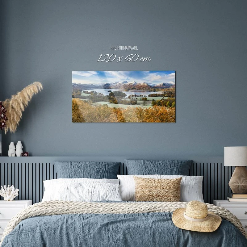 Berge & Gebirge Derwent Water England als Acrylglasverbund Bild 120x60cm