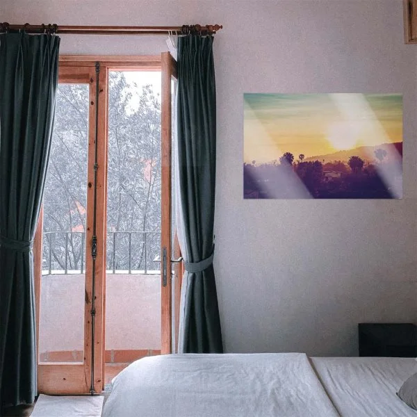 WandPoster Skyline Los Angeles sunset, 50x50cm