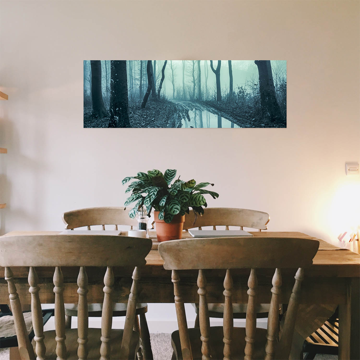 Poster 50x50cm Morast Wald & Bäume