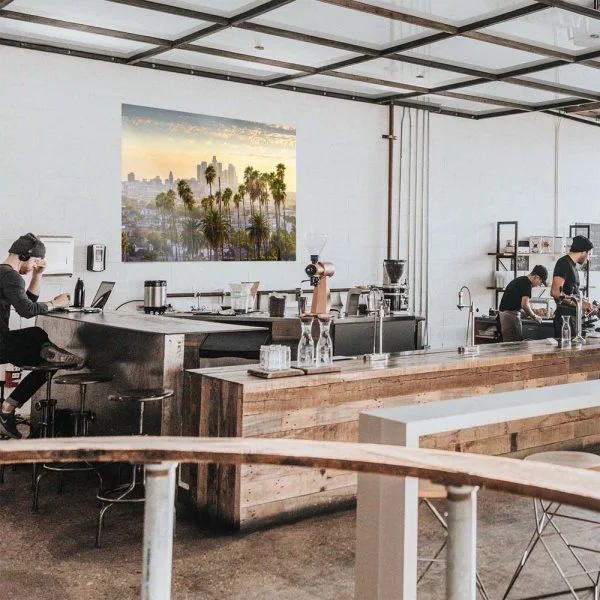 WandPoster Skyline Los Angeles Palmen, 50x50cm