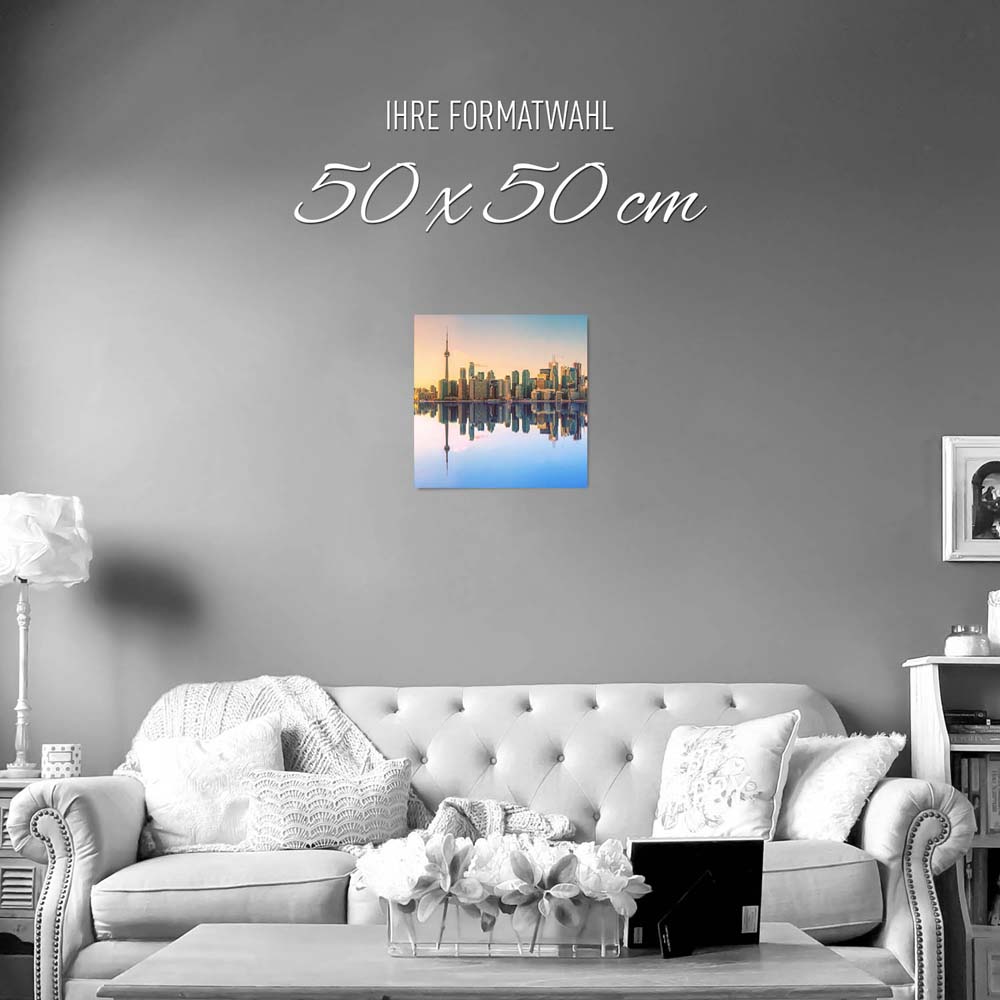 Poster 50x50cm Toronto, Kanada Skyline