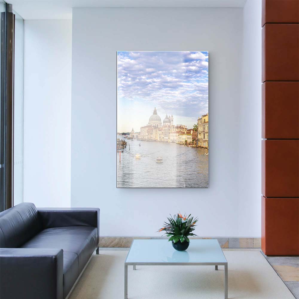 Skyline im Hochformat, 100x150cm Canal Grande in Venedig als XXL Acrylglasverbund Bild
