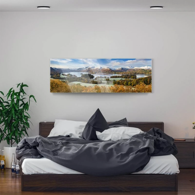 Acrylglasbild 150x50cm groß Berge & Gebirge Derwent Water England